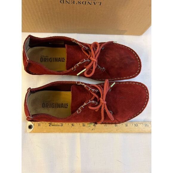 Clarks original #75539 suede loafers laces 9.5m - Picture 7 of 8